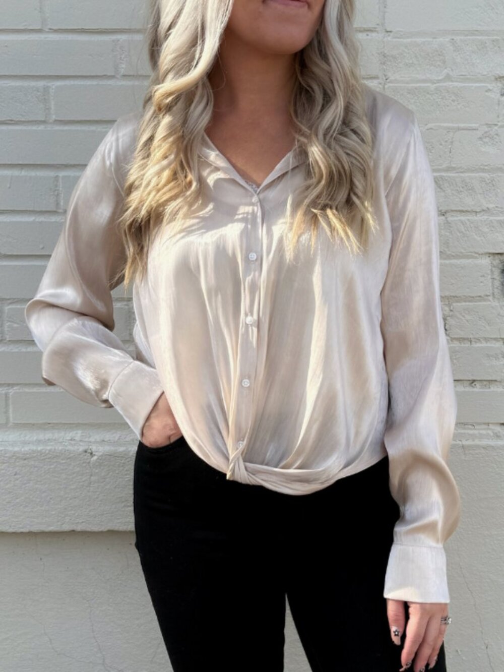 Elora Top | Champagne